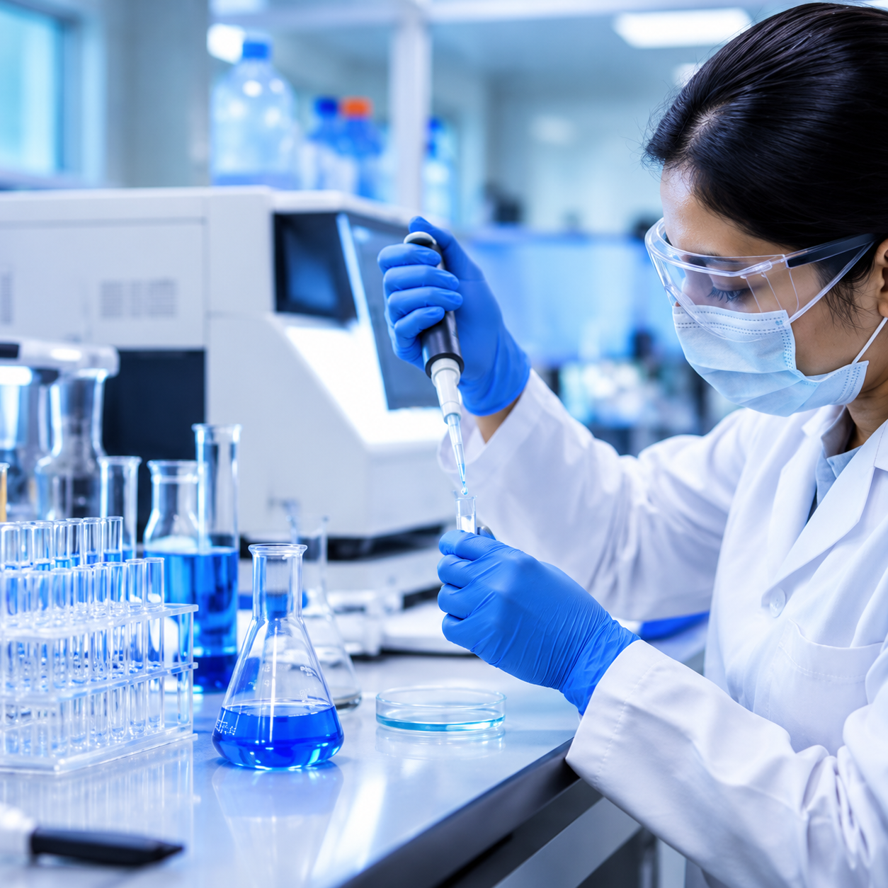 Chemistry - Laboratory scientist conducting pharmaceutical analysis