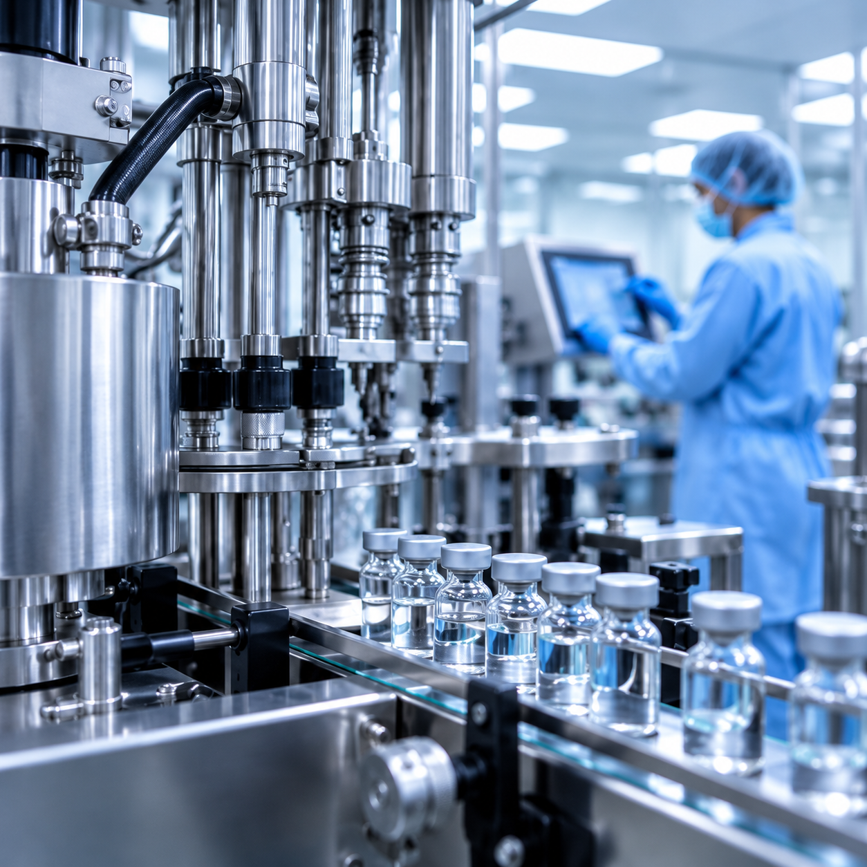Manufacturing - Pharmaceutical vial filling and manufacturing process