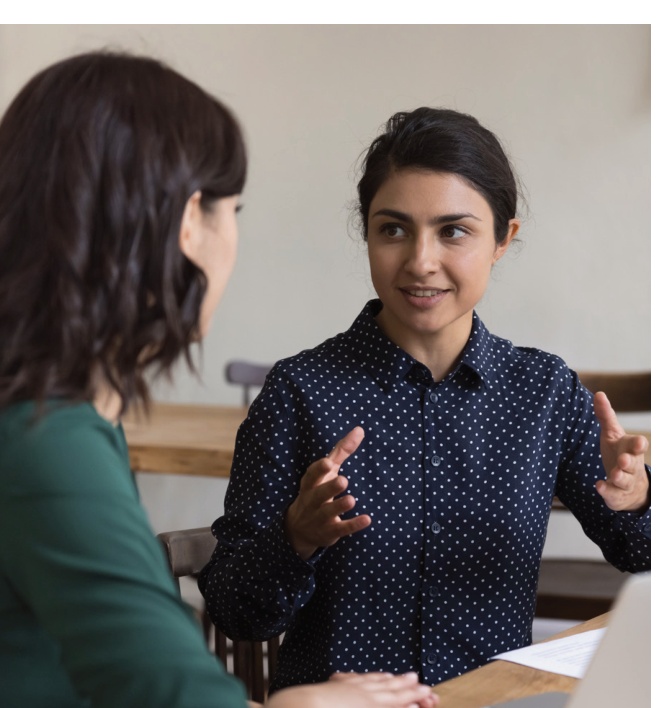 Career mentoring session